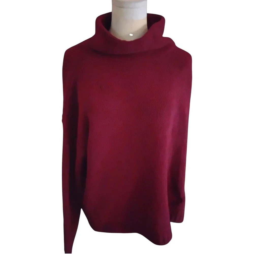 Petal & Flower Burgundy‎ Super Soft Sweater Size Medium NWT
